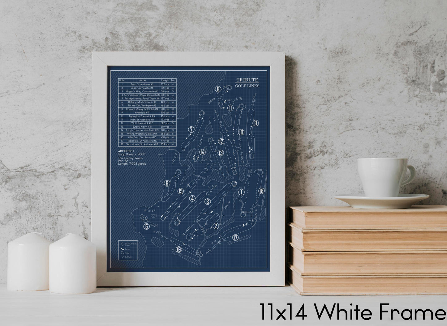 Tribute Golf Club Blueprint (Print)