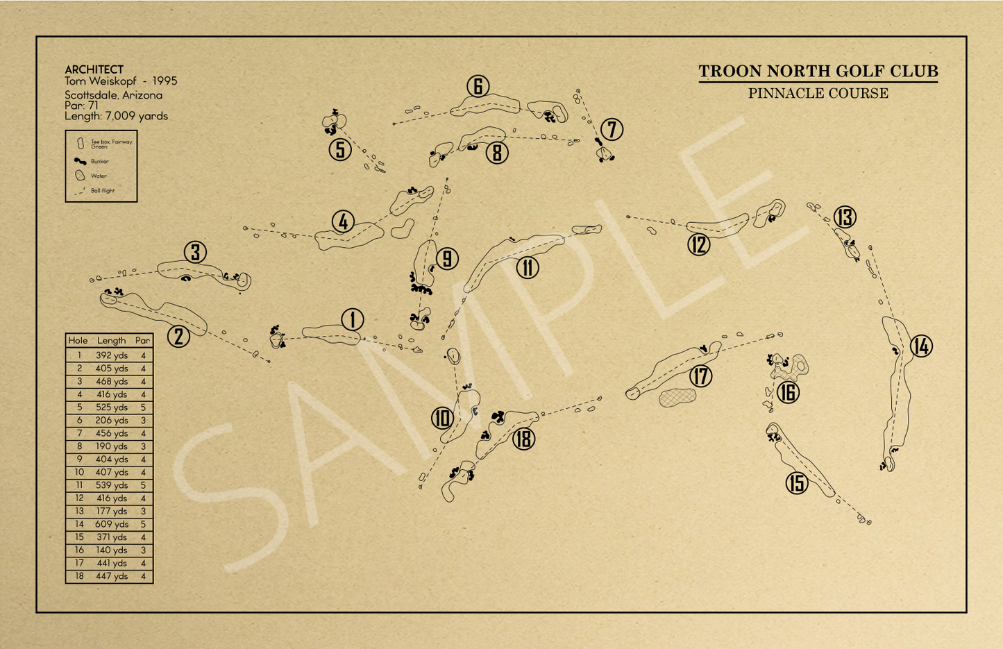 Pinnacle at Troon North Outline (Print)