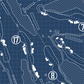 Trump National Doral Miami Blue Monster Blueprint (Print)
