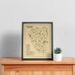 Trump National Doral Miami Blue Monster Outline (Print)