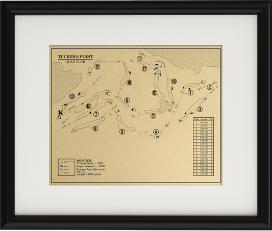 Tucker's Point Golf Club Outline (Print)