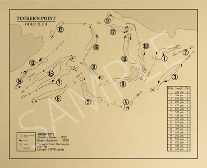 Tucker's Point Golf Club Outline (Print)