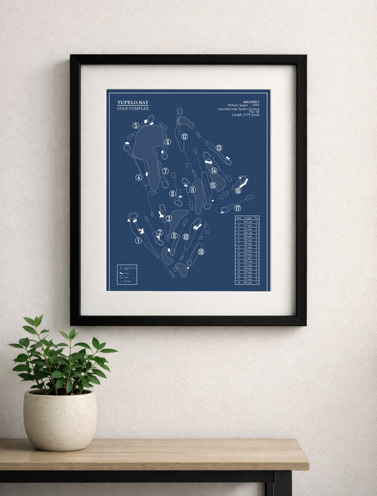 Tupelo Bay Golf Complex Blueprint (Print)