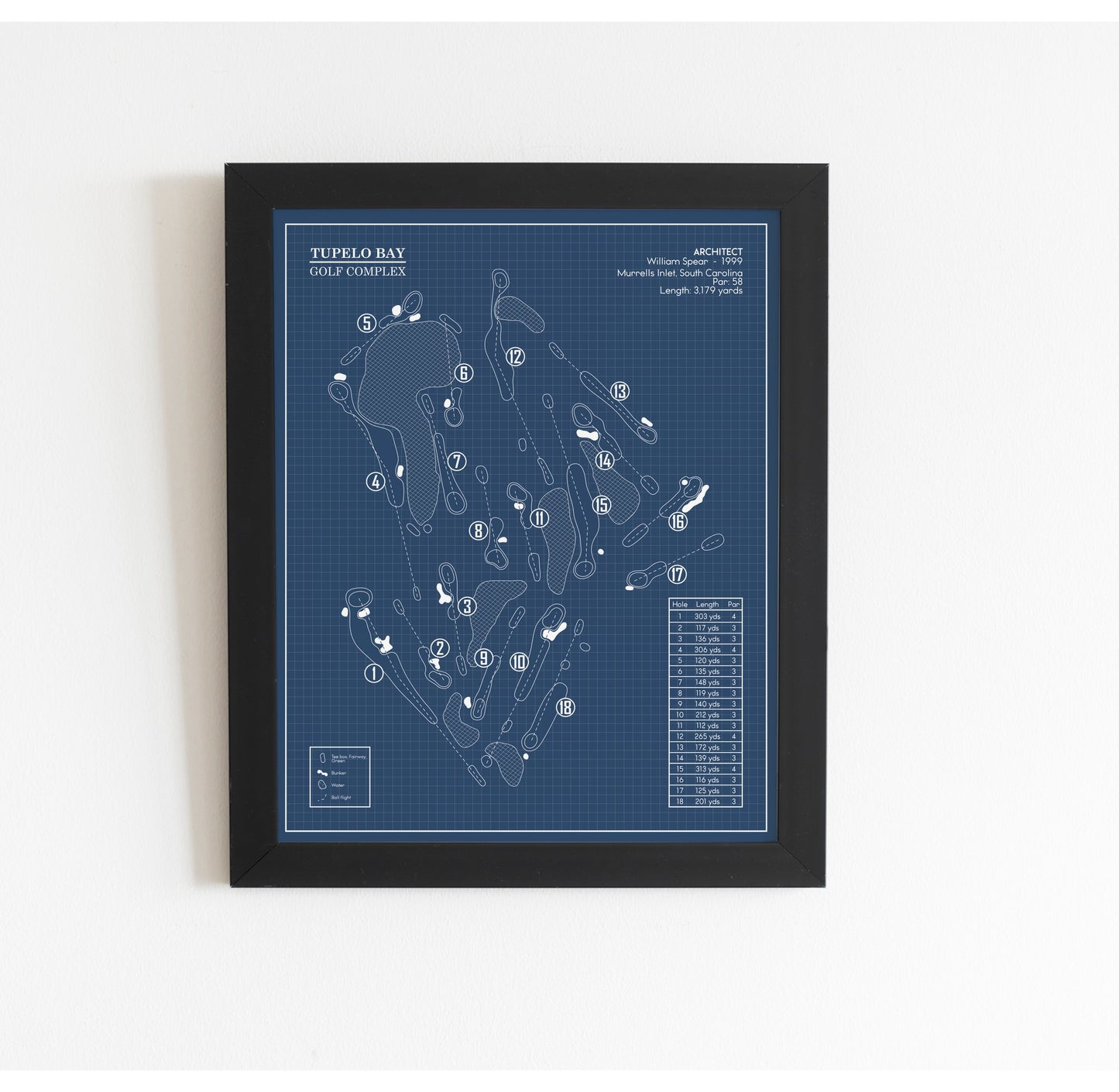 Tupelo Bay Golf Complex Blueprint (Print)