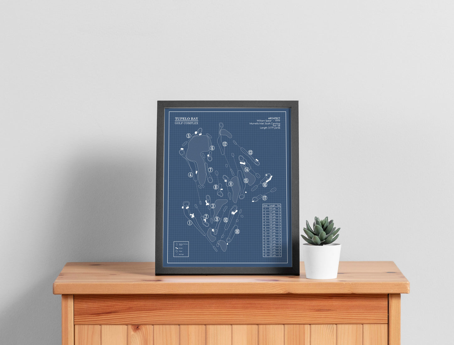 Tupelo Bay Golf Complex Blueprint (Print)