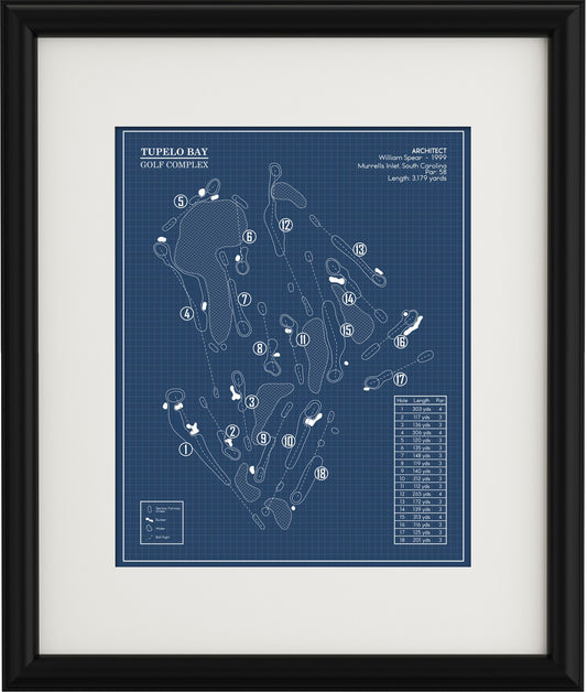 Tupelo Bay Golf Complex Blueprint (Print)
