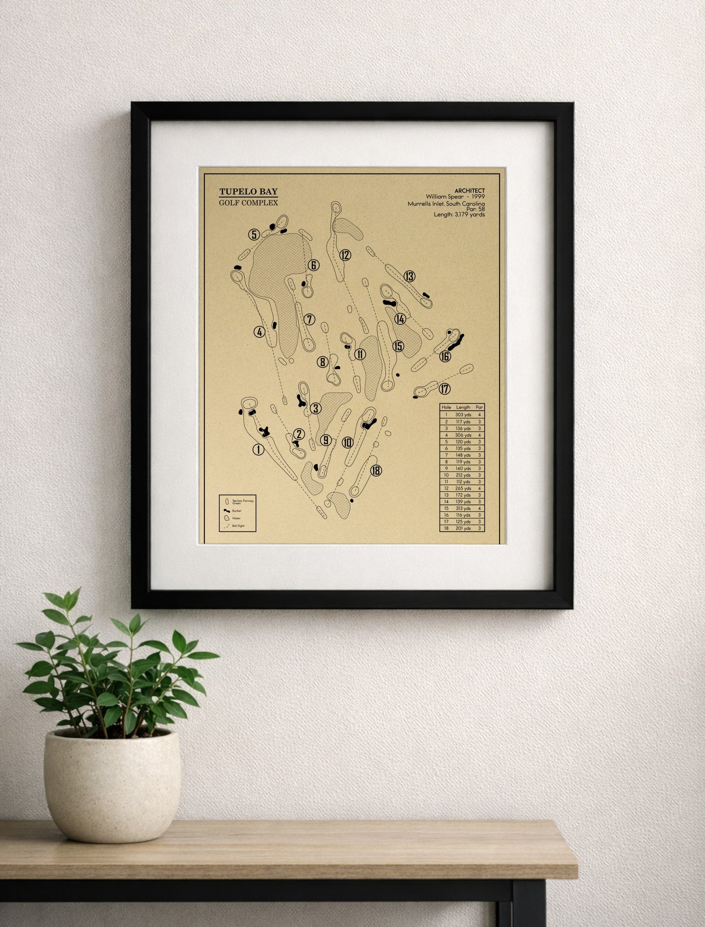 Tupelo Bay Golf Complex Outline (Print)