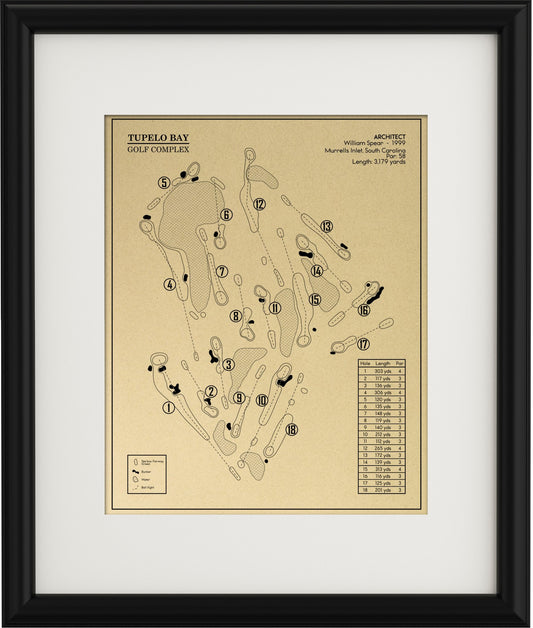 Tupelo Bay Golf Complex Outline (Print)