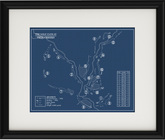 The Golf Club at Twin Creeks Blueprint (Print)