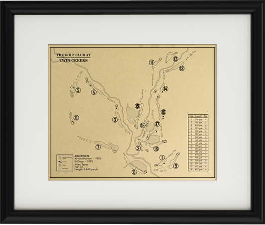 The Golf Club at Twin Creeks Outline (Print)