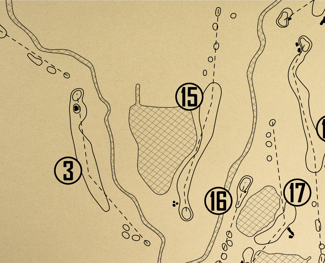 The Golf Club at Twin Creeks Outline (Print)