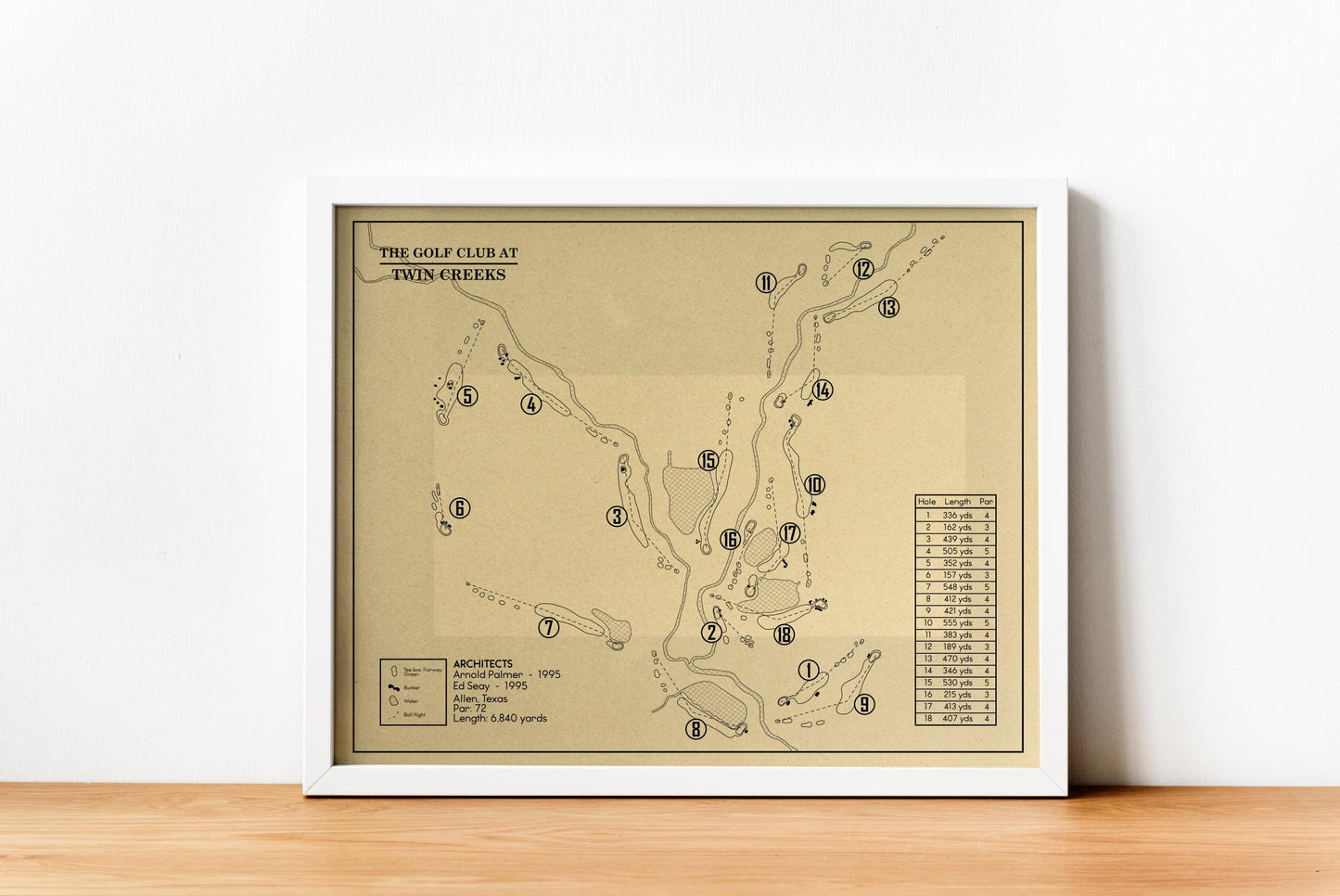 The Golf Club at Twin Creeks Outline (Print)