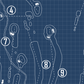 Twin Hills Golf & Country Club Blueprint (Print)