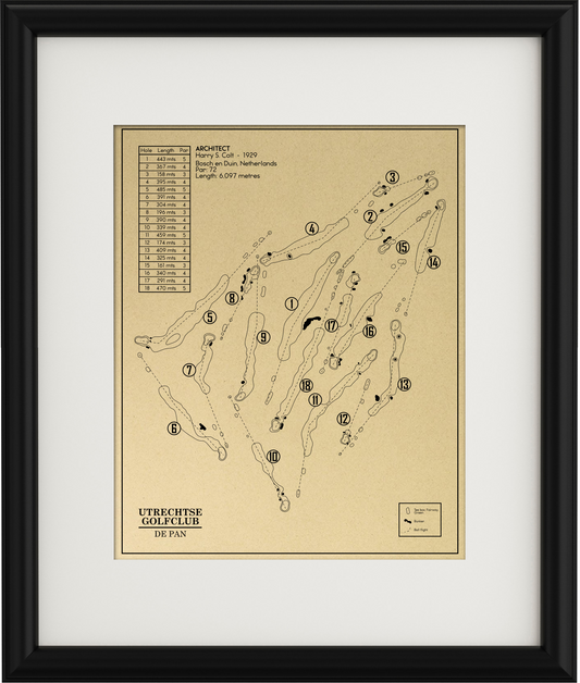Utrechtse Golfclub De Pan Outline (Print)