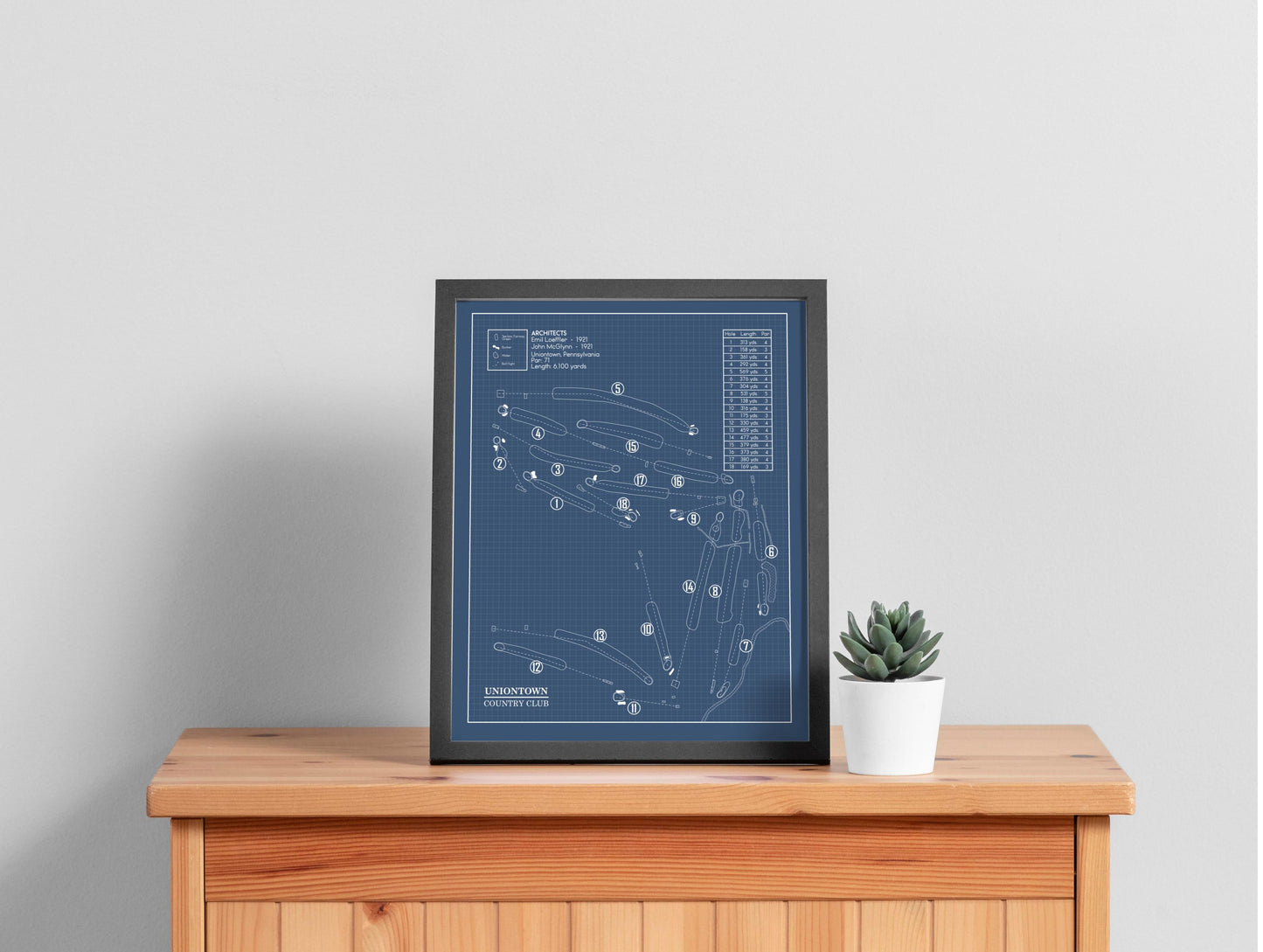 Uniontown Country Club Blueprint (Print)