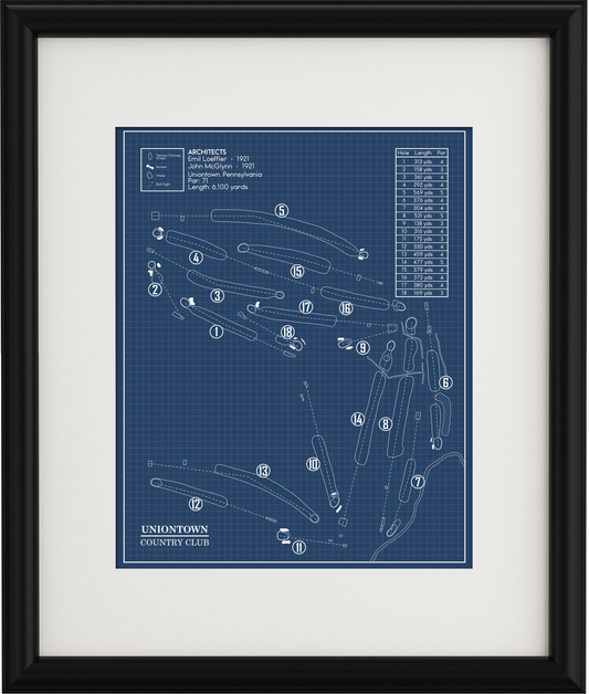 Uniontown Country Club Blueprint (Print)