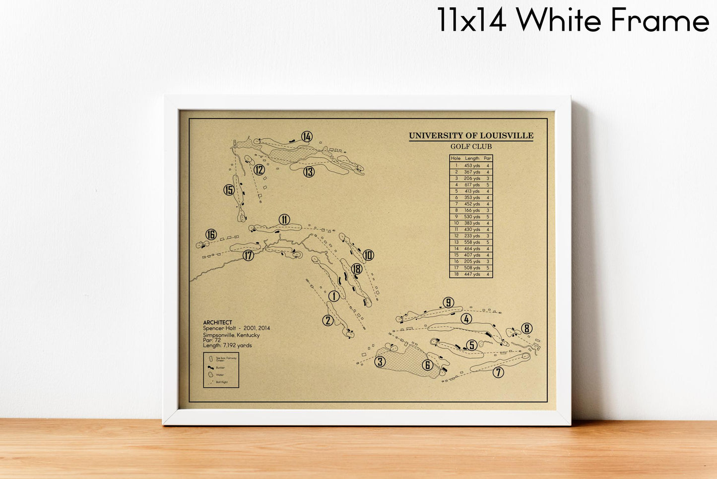 University of Louisville Golf Club Outline (Print)