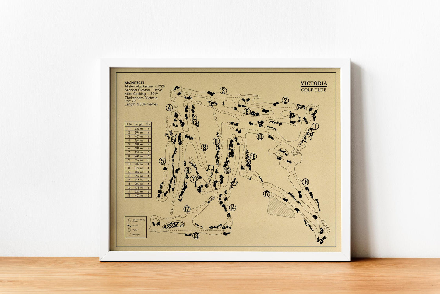 Victoria Golf Club Outline (Print)