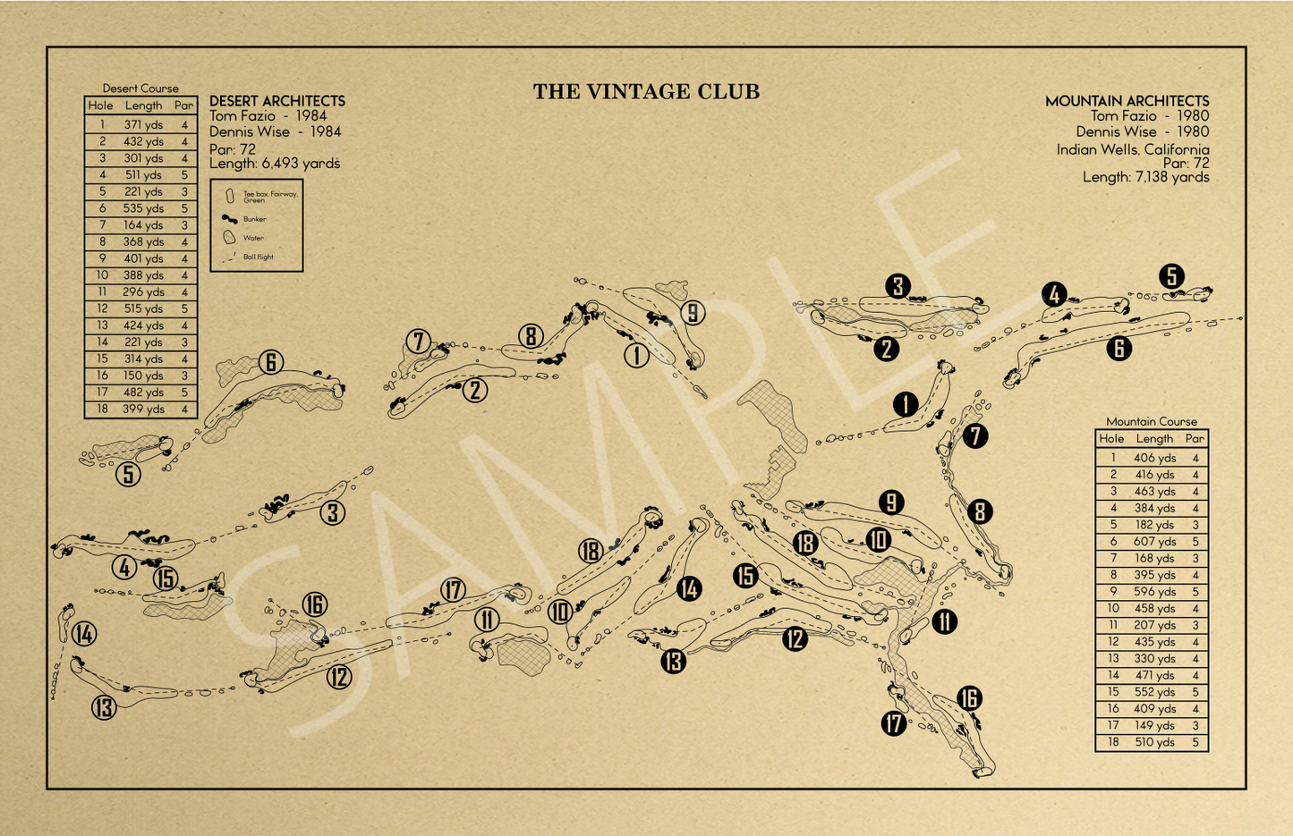 The Vintage Club Outline (Print)