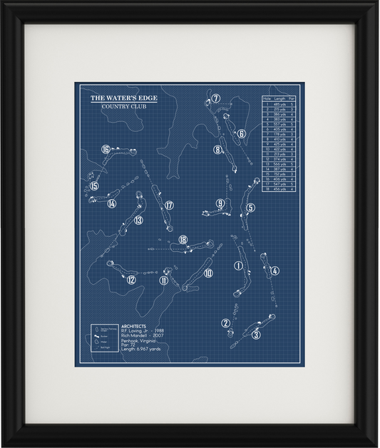 The Water’s Edge Country Club Blueprint (Print)