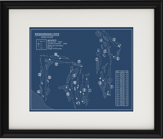 Wedgewood Cove Golf Club Blueprint (Print)