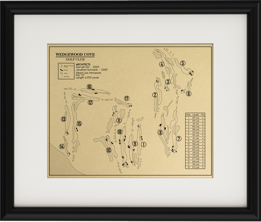 Wedgewood Cove Golf Club Outline (Print)