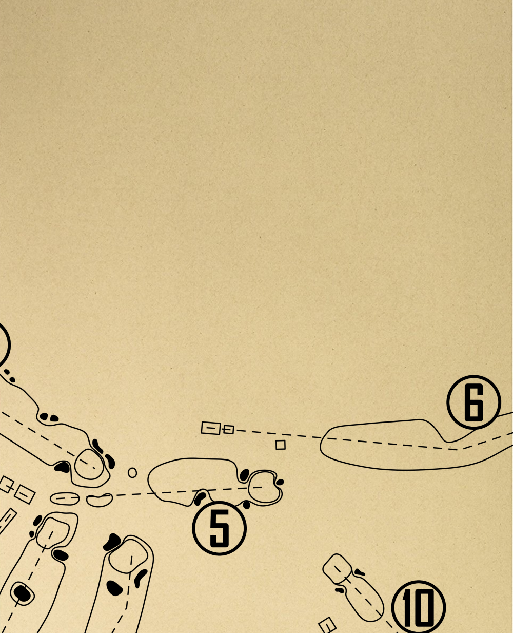 Weston Golf Club Outline (Print)