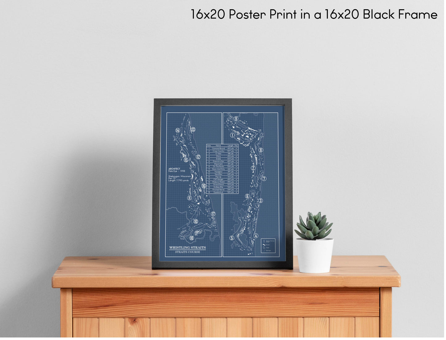 Whistling Straits - Straits Course Blueprint (Print)