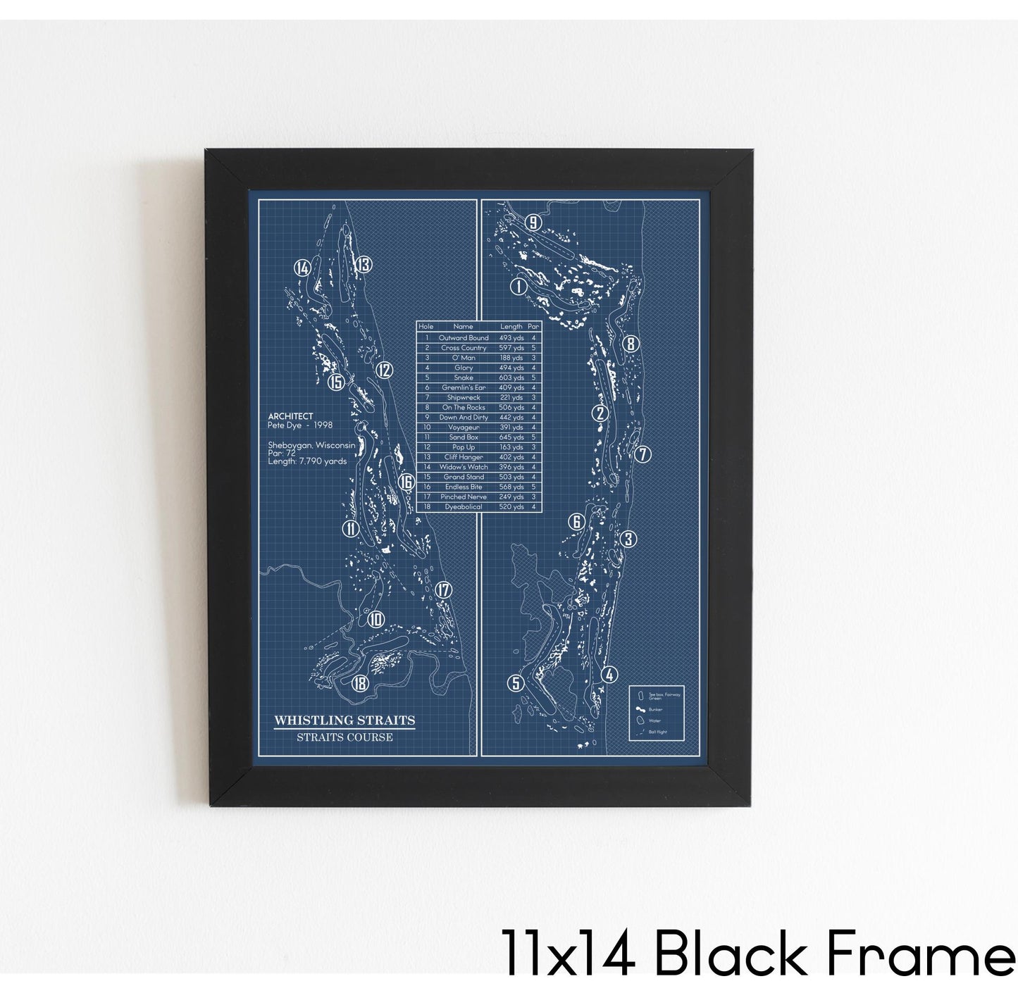 Whistling Straits - Straits Course Blueprint (Print)