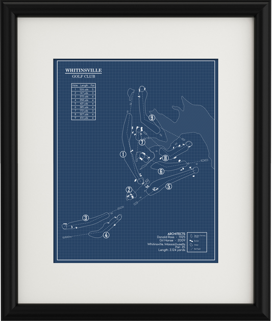 Whitinsville Golf Club Blueprint (Print)