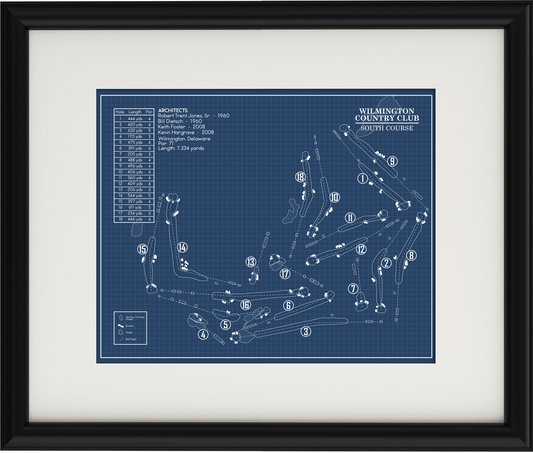 Wilmington Country Club South Course Blueprint (Print)