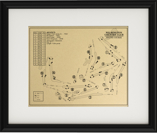 Wilmington Country Club South Course Outline (Print)