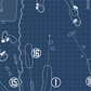Winters Run Golf Club Blueprint (Print)