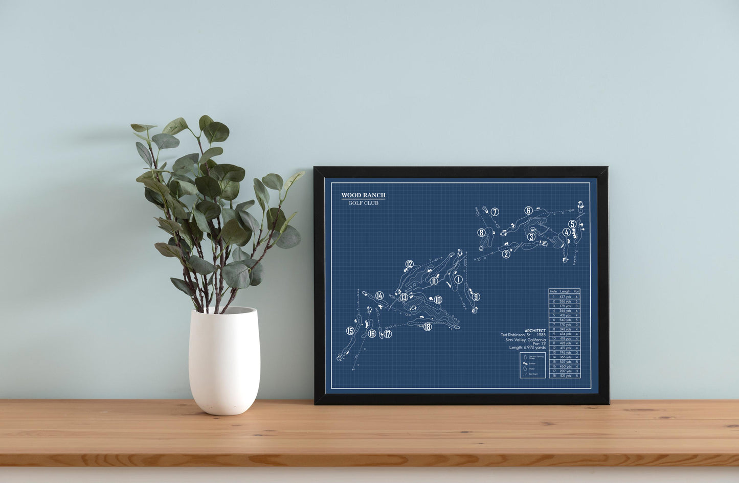 Wood Ranch Golf Club Blueprint (Print)