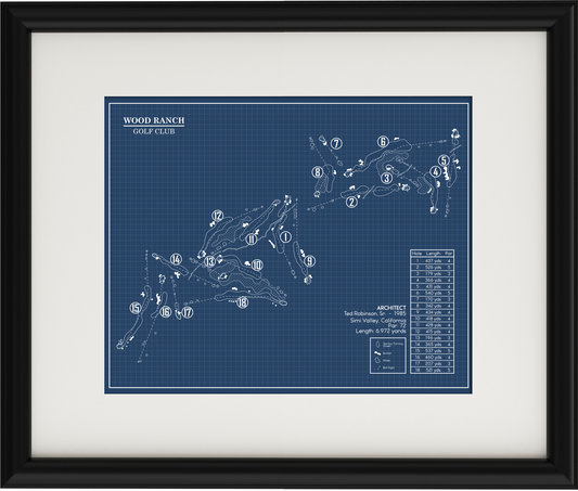 Wood Ranch Golf Club Blueprint (Print)