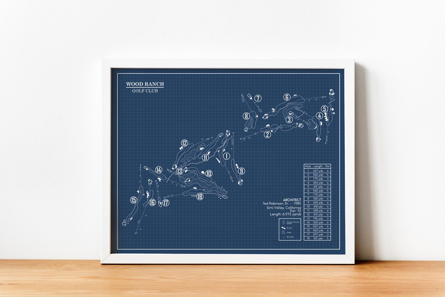 Wood Ranch Golf Club Blueprint (Print)