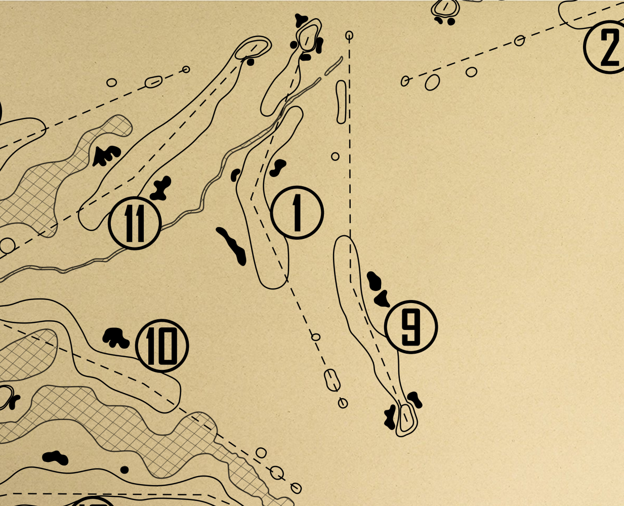 Wood Ranch Golf Club Outline (Print)