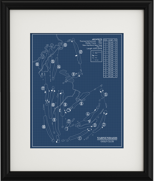 Yahnundasis Golf Club Blueprint (Print)