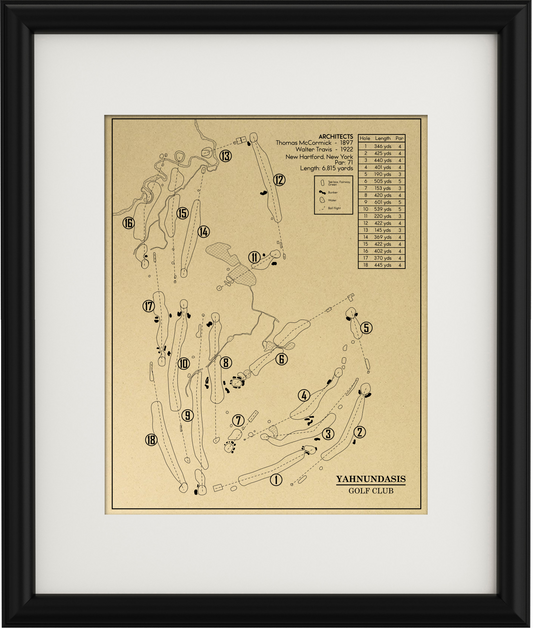 Yahnundasis Golf Club Outline (Print)