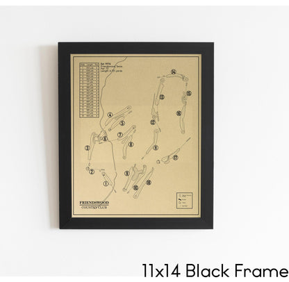Friendswood Country Club Outline (Print)