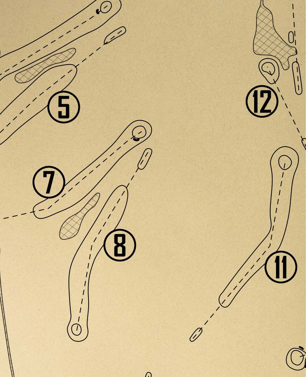 Friendswood Country Club Outline (Print)