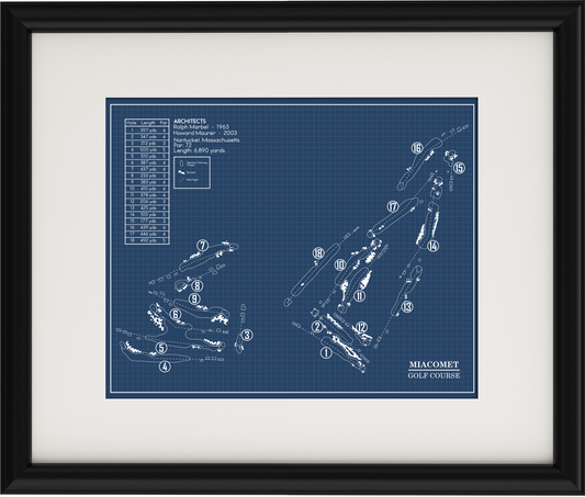 Miacomet Golf Course Blueprint (Print)