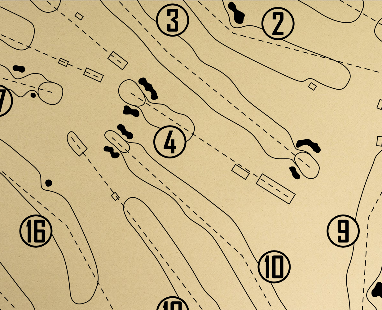 Oconomowoc Golf Club Outline (Print)
