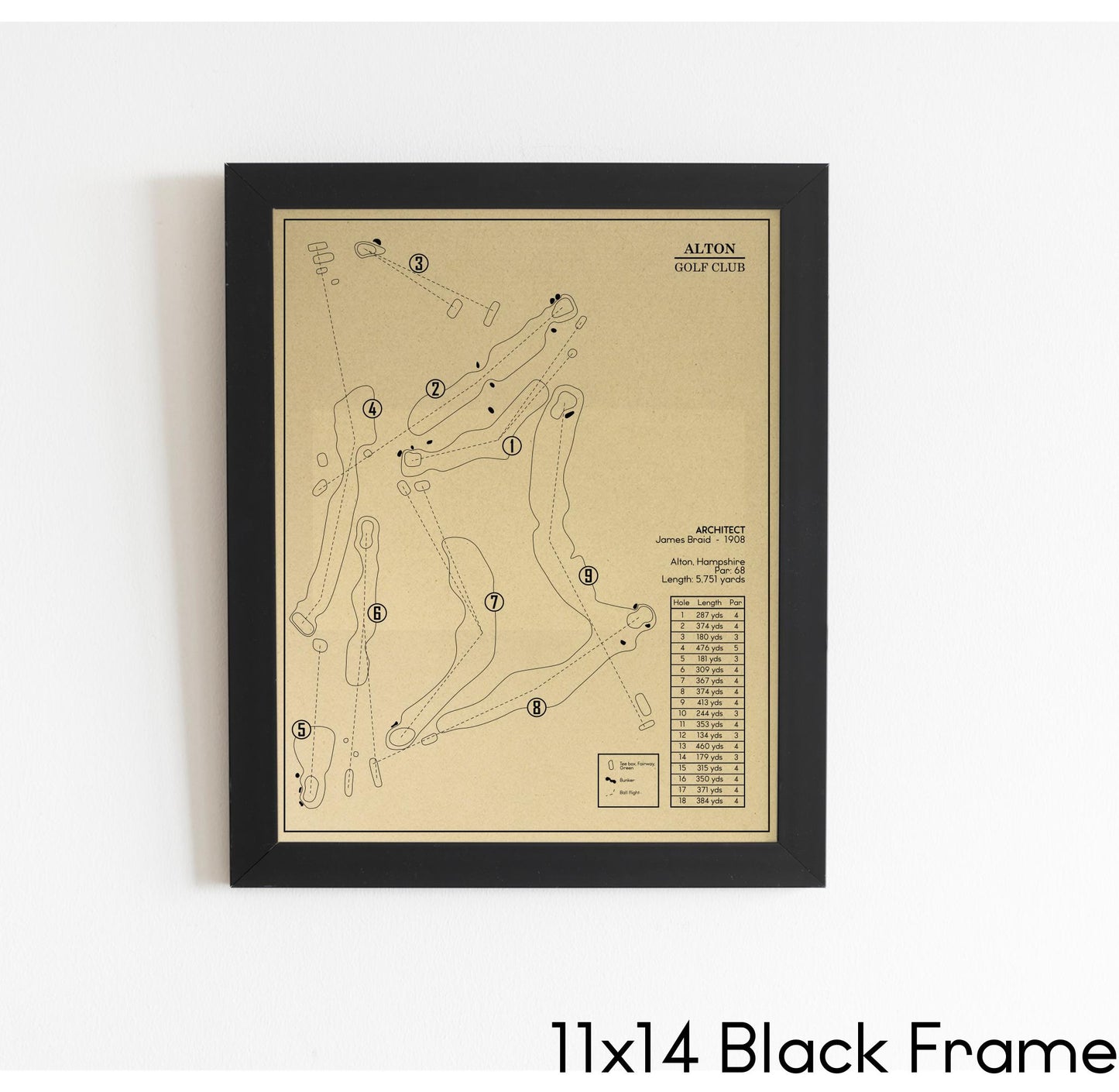 Alton Golf Club Outline (Print)