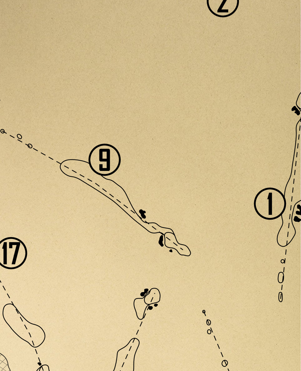 The Golf Club at Chaparral Pines Outline (Print)