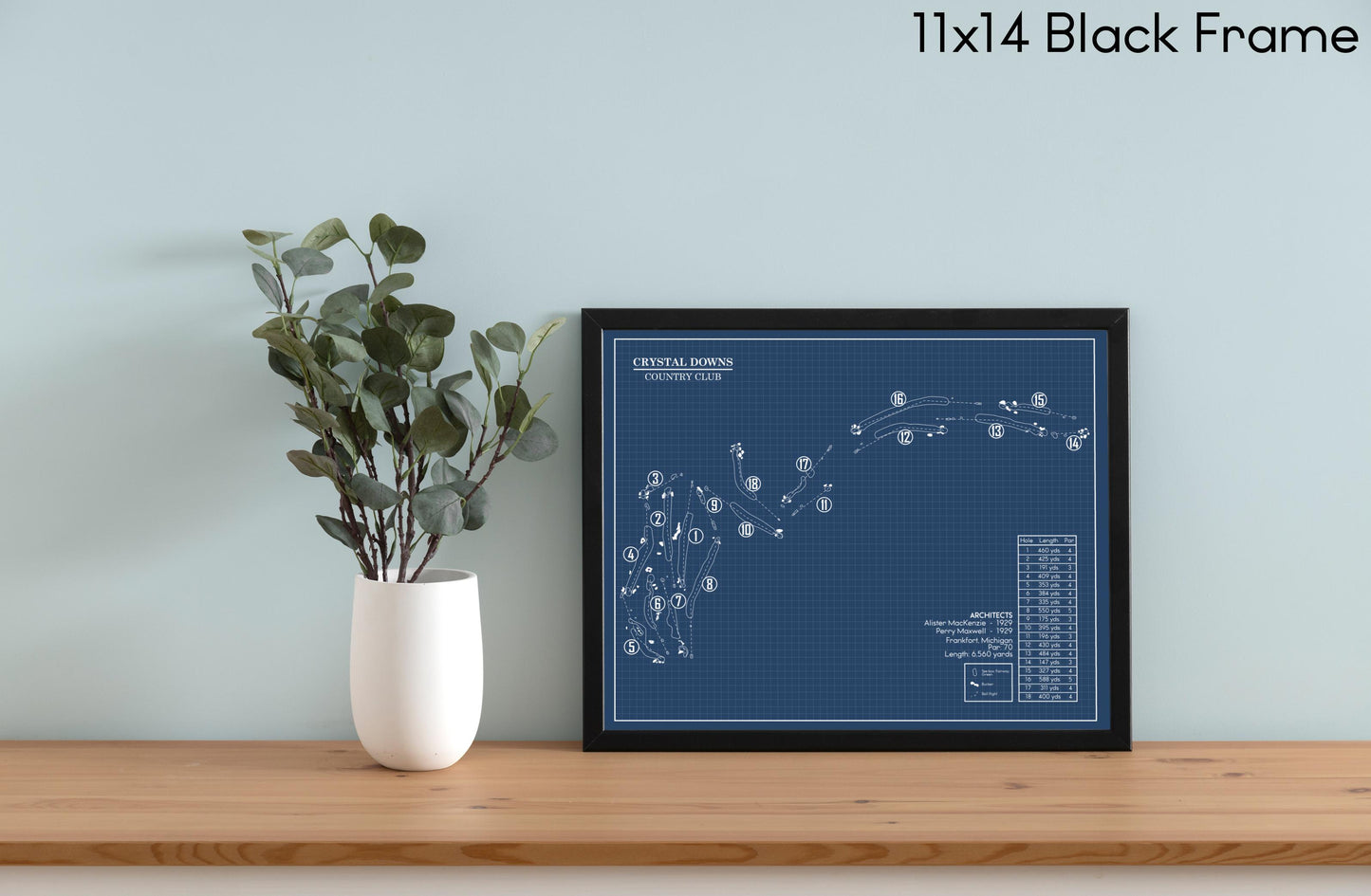 Crystal Downs Country Club Blueprint (Print)