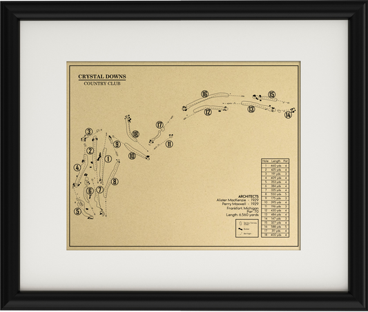 Crystal Downs Country Club Outline (Print)