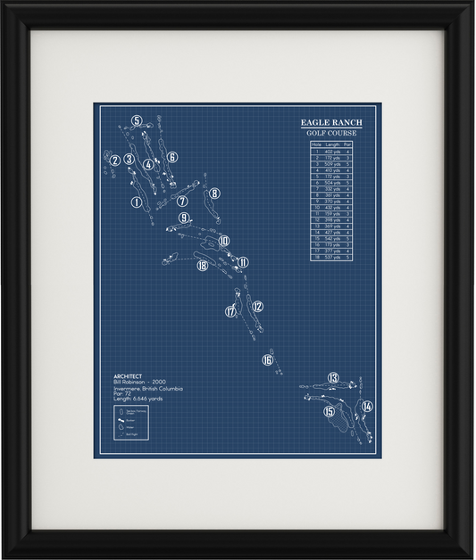 Eagle Ranch Golf Course Blueprint (Print)