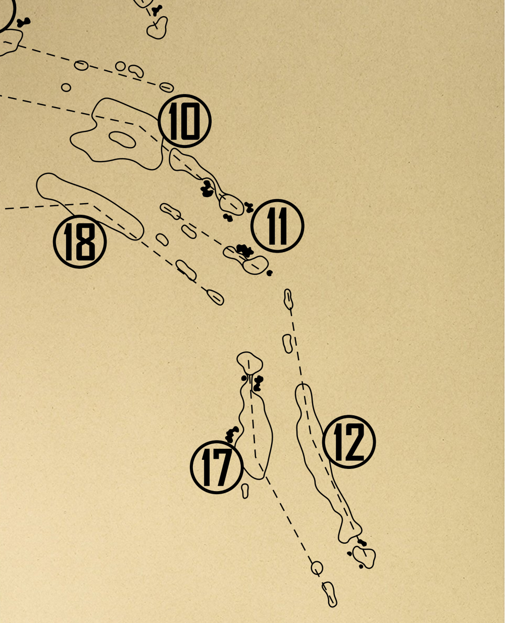 Eagle Ranch Golf Course Outline (Print)