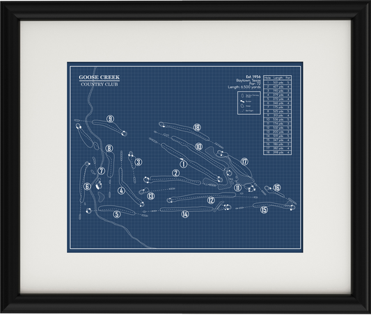 Goose Creek Country Club Blueprint (Print)